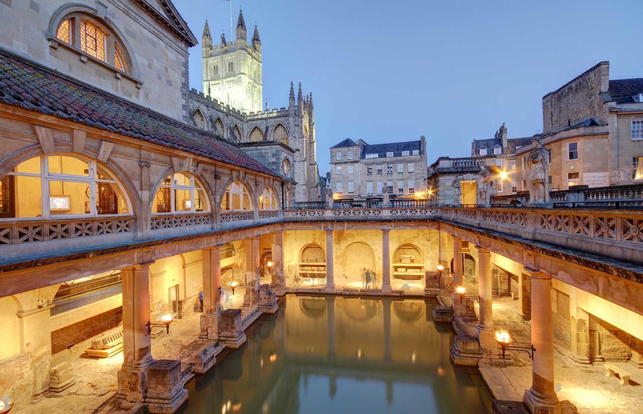 Bathen House Boutique Hotel Kültér fotó The Roman Baths in Bath